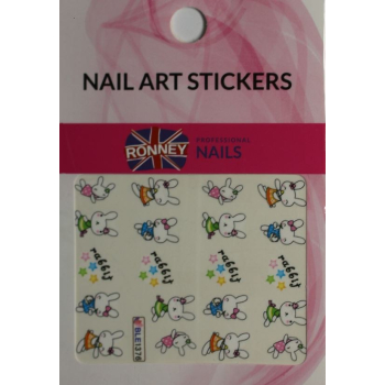 RONNEY - Naklejki wodne na paznokcie NAILART STICKERS RN 117    !